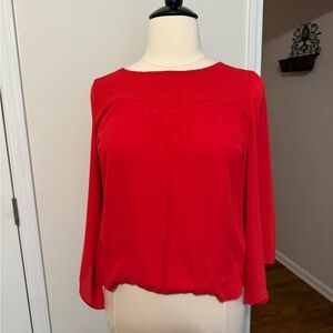 B-Design Elegant Red Women's blouson Blouse